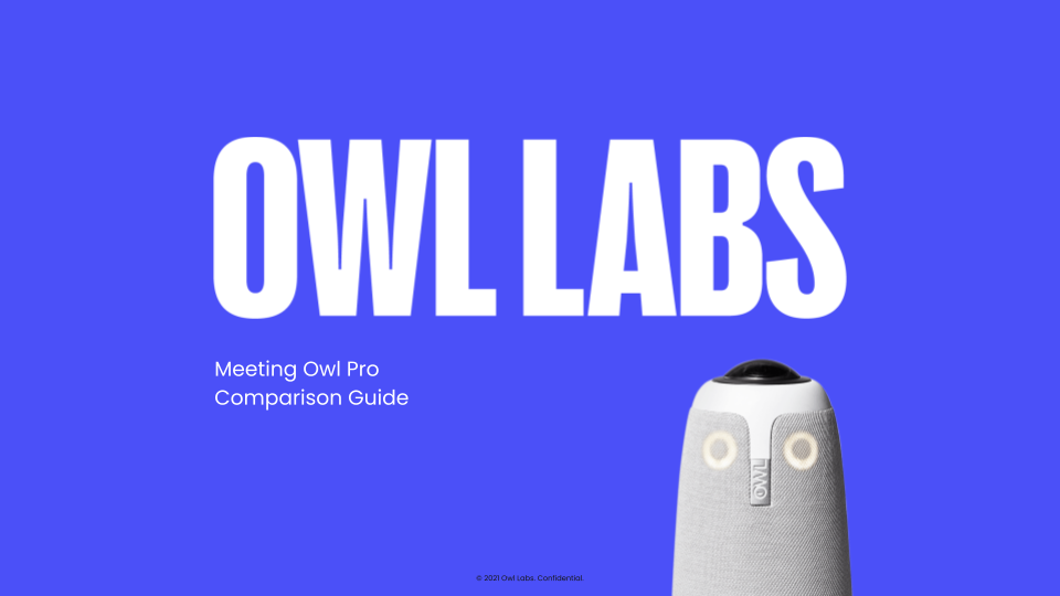 Comparison Guide How does the Meeting Owl compare to other